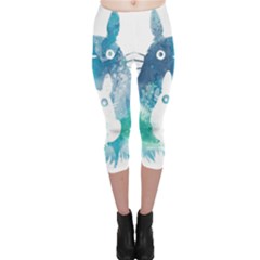 My Neighbor Totoro Capri Leggings  by Mog4mog4
