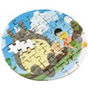 My Neighbor Totoro Totoro Wooden Puzzle Round View3