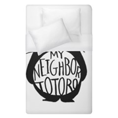 My Neighbor Totoro Black And White Duvet Cover (single Size) by Mog4mog4