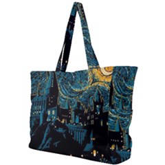 Hogwarts Castle Van Gogh Simple Shoulder Bag by Mog4mog4