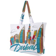 Burj Khalifa Skyline Clip Art Drawing Comic World Simple Shoulder Bag by Mog4mog4