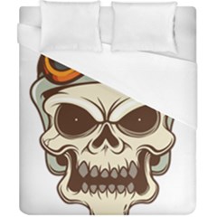 Motorcycle Helmet Skull Clip Art Cranial Skeleton Duvet Cover (california King Size) by Mog4mog4