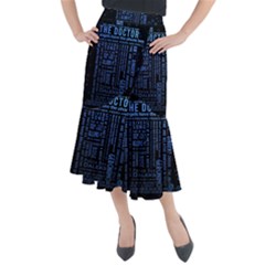 Doctor Who Tardis Midi Mermaid Skirt by Mog4mog4