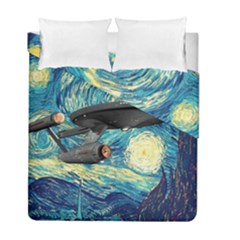 Star Starship The Starry Night Van Gogh Duvet Cover Double Side (full/ Double Size) by Mog4mog4