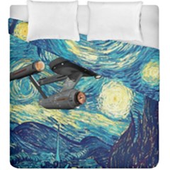 Star Starship The Starry Night Van Gogh Duvet Cover Double Side (king Size) by Mog4mog4