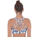 Vincent Van Gogh Starry Night Art Painting Planet Galaxy Cross String Back Sports Bra View2