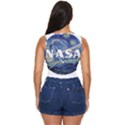 Vincent Van Gogh Starry Night Art Painting Planet Galaxy Women s Sleeveless Wrap Top View4