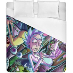 Cartoon Parody Time Travel Ultra Pattern Duvet Cover (california King Size) by Mog4mog4