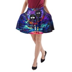 Cartoon Parody In Outer Space A-line Pocket Skirt by Mog4mog4