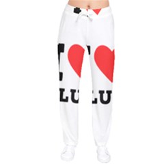 I Love Plum Women Velvet Drawstring Pants by ilovewhateva