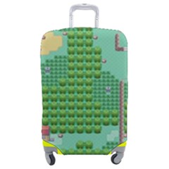 Green Retro Games Pattern Luggage Cover (medium) by Bakwanart