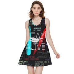 Stay Alive Inside Out Reversible Sleeveless Dress by Bakwanart