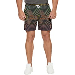 Black And Green Area Rug Neon Genesis Evangelion Computer Communication Men s Runner Shorts by Bakwanart