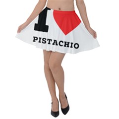 I Love Pistachio Velvet Skater Skirt by ilovewhateva