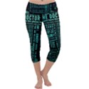 Tardis Doctor Who Technology Number Communication Capri Yoga Leggings View1