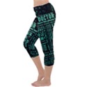 Tardis Doctor Who Technology Number Communication Capri Yoga Leggings View2