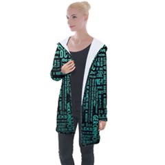 Tardis Doctor Who Technology Number Communication Longline Hooded Cardigan by Bakwanart