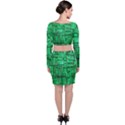 Green Circuit Board Computer Top and Skirt Sets View2