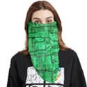 Green Circuit Board Computer Face Covering Bandana (Triangle) View1