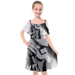 Stormtrooper Kids  Cut Out Shoulders Chiffon Dress by Bakwanart