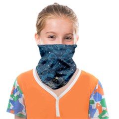 Position Of The Constellations Illustration Star Blue Face Covering Bandana (kids) by Bakwanart