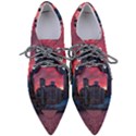 Skyline Sunset United States Reflection Usa,new York Manhattan Pointed Oxford Shoes View1