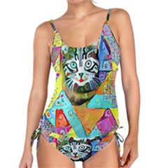 Kitten Cat Pet Animal Adorable Fluffy Cute Kitty Tankini Set by 99art