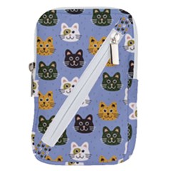 Cat Cat Background Animals Little Cat Pets Kittens Belt Pouch Bag (large) by 99art