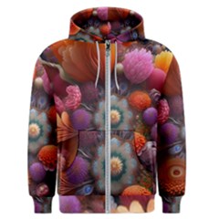 Flower Blossoms Petals Blooms Men s Zipper Hoodie by 99art