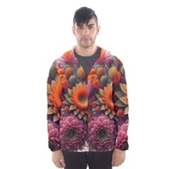 Flowers Flower Blossoms Petals Blooms Men s Hooded Windbreaker by 99art