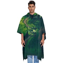 Landscape Scenery Nature Artwork Men s Hooded Rain Ponchos by 99art