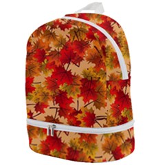 Wallpaper Background Autumn Fall Zip Bottom Backpack by Vaneshart