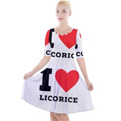 I Love Licorice Quarter Sleeve A-line Dress by ilovewhateva