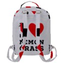 I love lemon grass Flap Pocket Backpack (Large) View3