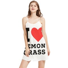 I Love Lemon Grass Summer Frill Dress by ilovewhateva