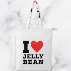 I Love Jelly Bean Double Zip Up Tote Bag by ilovewhateva