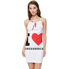 I Love Gingerbread Summer Tie Front Dress by ilovewhateva