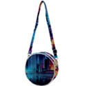 Digital Art Artwork Illustration Vector Buiding City Crossbody Circle Bag View1