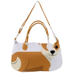 Corgi Dog Puppy Removable Strap Handbag by 99art