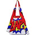 Zap Comic Book Fight Center Zip Backpack View2