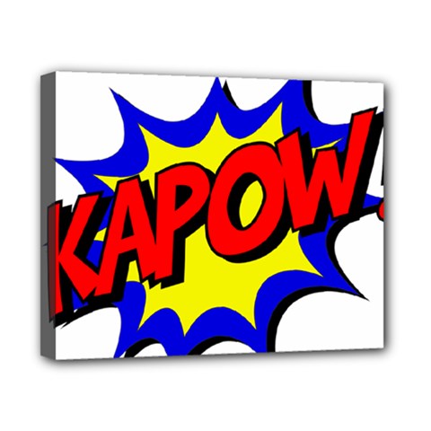 Kapow-comic-comic-book-fight Canvas 10  X 8  (stretched) by 99art