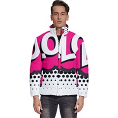 Lol-acronym-laugh-out-loud-laughing Men s Puffer Bubble Jacket Coat by 99art