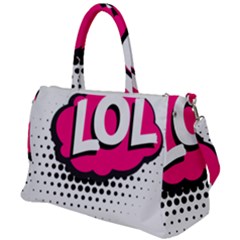 Lol-acronym-laugh-out-loud-laughing Duffel Travel Bag by 99art