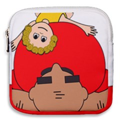 Comic-characters-grandfather Mini Square Pouch by 99art