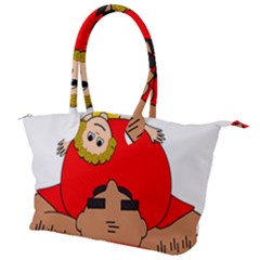 Comic-characters-grandfather Canvas Shoulder Bag by 99art