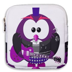 Bird-music-animation-animal Mini Square Pouch by 99art