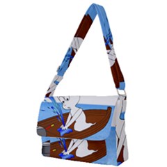 Spirit-boat-funny-comic-graphic Full Print Messenger Bag (s) by 99art