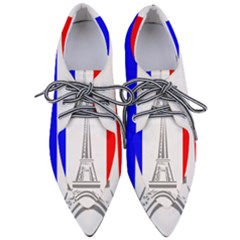 Eiffel-tower-france-flag-tower- Pointed Oxford Shoes by 99art