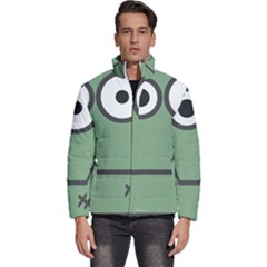 Cartoon-cute-frankenstein-halloween Men s Puffer Bubble Jacket Coat by 99art