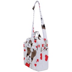 Animation-dog-cute-animate-comic Crossbody Day Bag by 99art